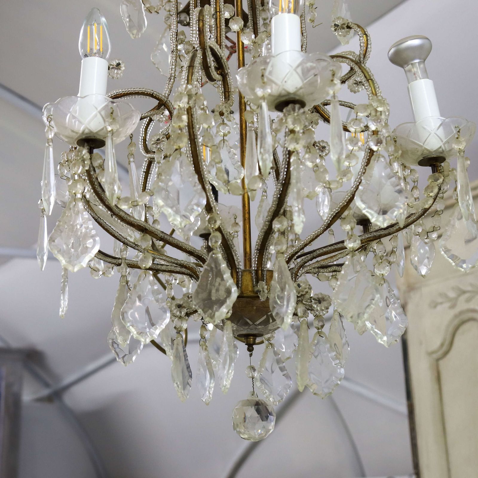 Grand Scale English 20th Century Chandelier Circa 1940s photo Lighting