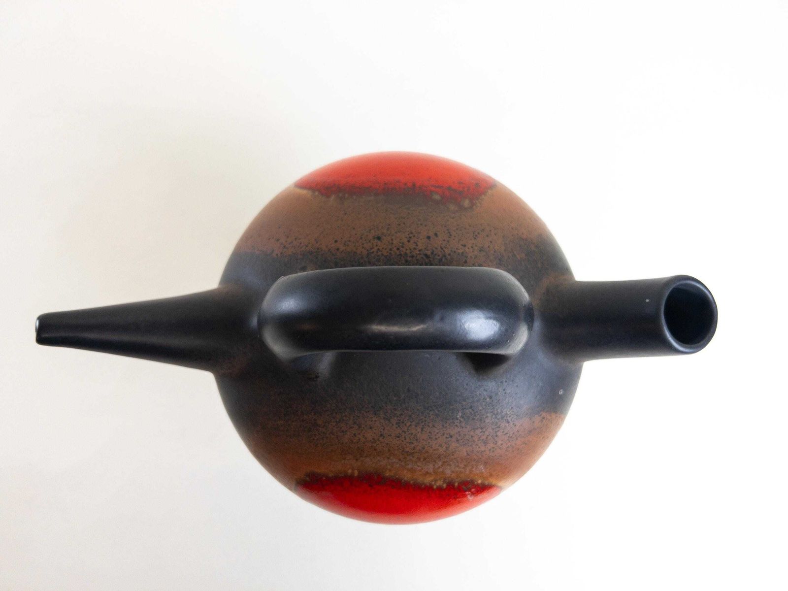 Swiss Studio Pottery   Unique Ceramic Vase From Switzerland   Water Vessel   Watering Can   Bauhaus & Modernist Tradition photo vintage