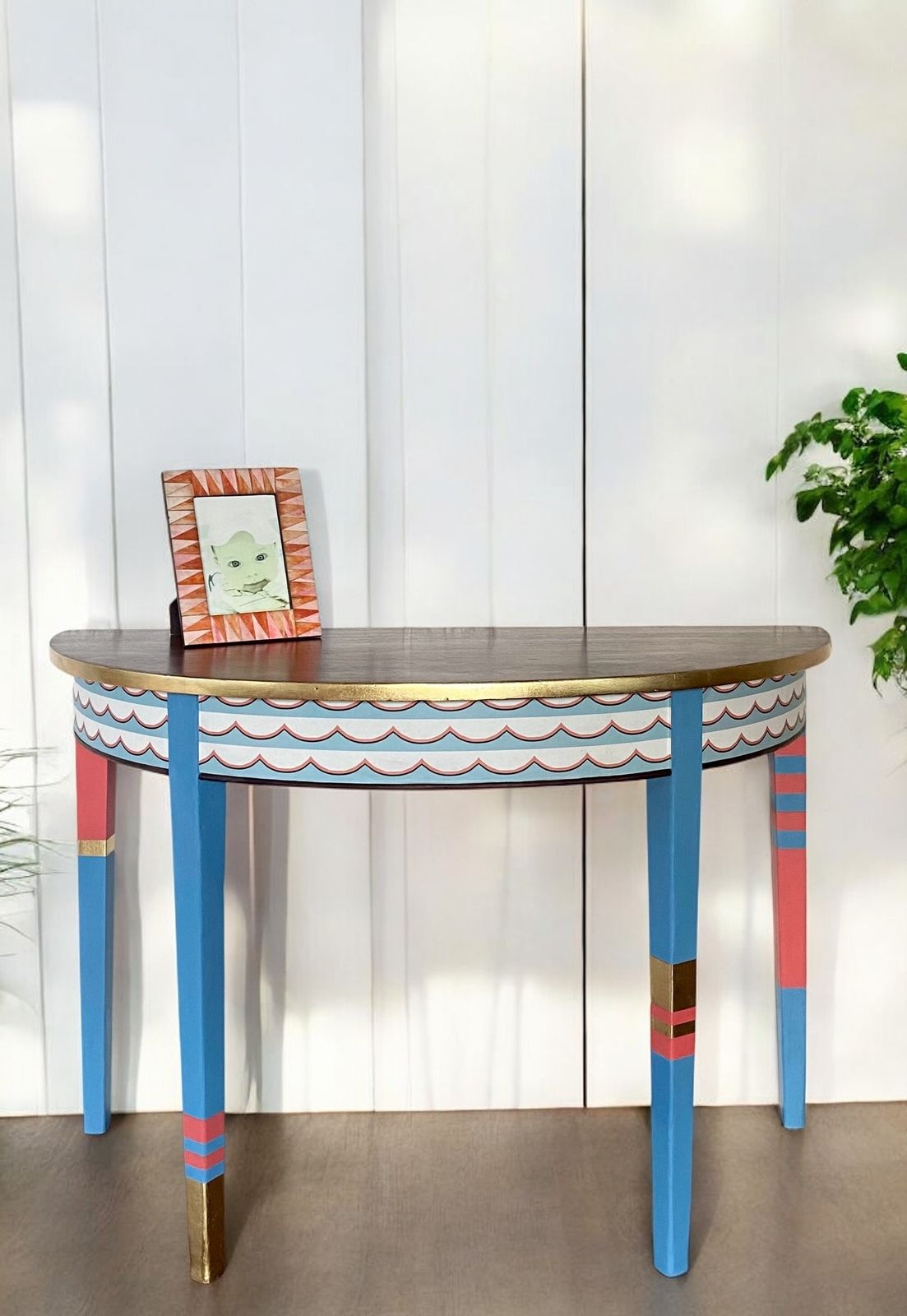 Upcycled Mahogany Hallway Table