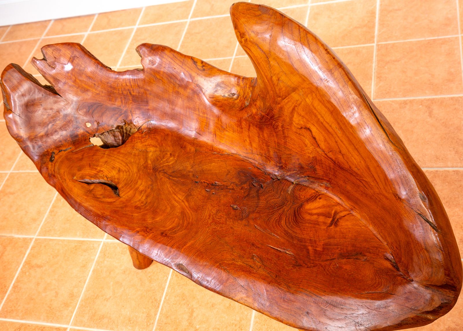 photo vintage Sculptural Statement Bench Teak Root Natural Organic Artistic Wooden Rustic Vintag.E Minimalis.T Abstract Mid Century Mcm