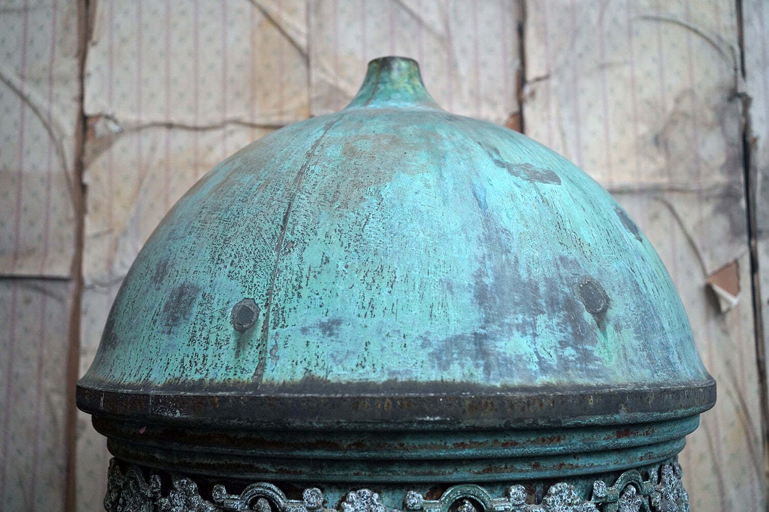 A Grecian Style Copper & Pine Domed Architectural Cupola C.1870; Ex Codford Manor photo vinterior
