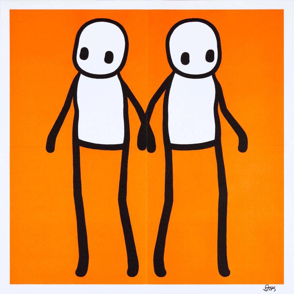 Stik, Full Set Of Holding Hands Signed Prints, 2020 photo for sale