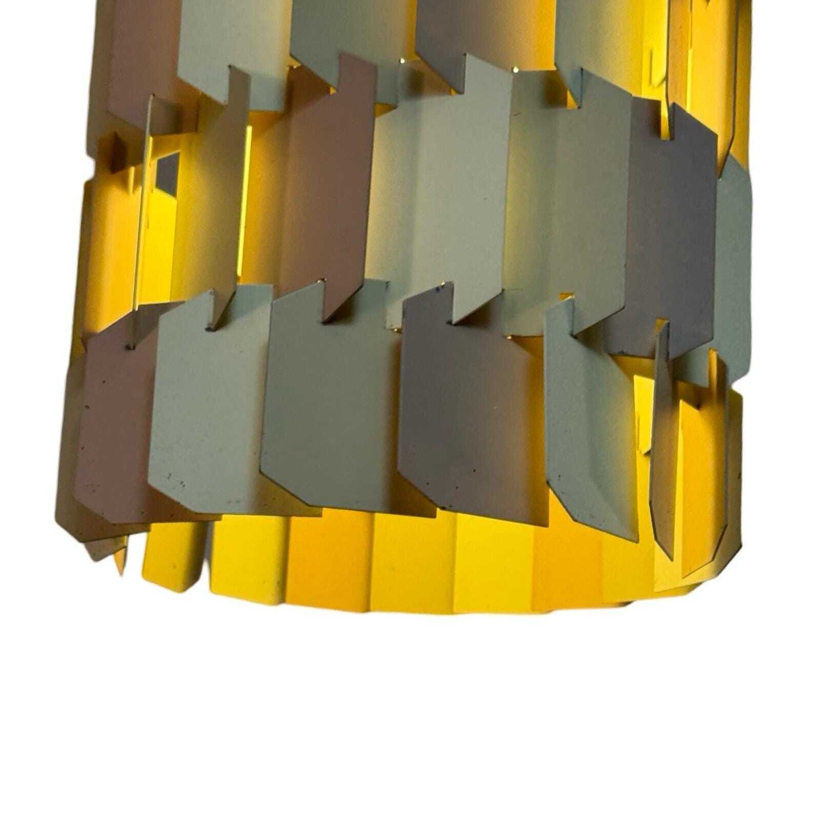 Louis Weisdorf   Lyfa   Danish Design   Facet Pop   Pendant Lamp Made From Metal   1960's   Rare And Available As Set Of Two! photo 566.0