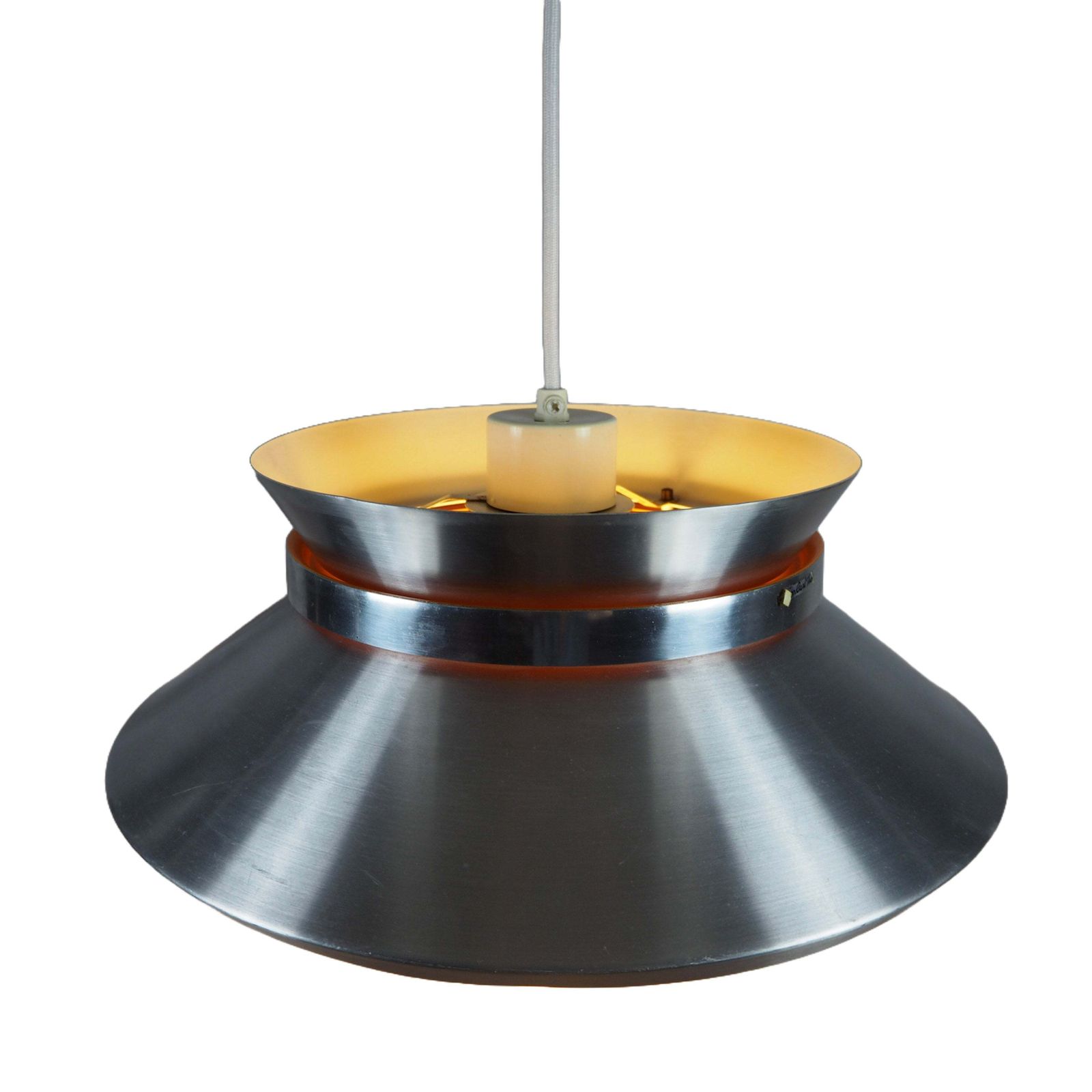 Aluminum Pendant Lamp By Carl Thore For Granhaga, 1970s photo for sale