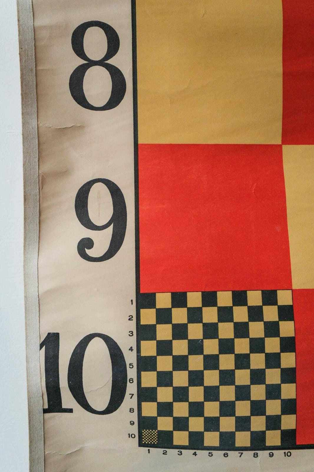 Original Large Huge Scientific Technical Vintage Dutch School Wall Chart Wallchart Decimal Volumes And Measurements Rare Educational photo buy