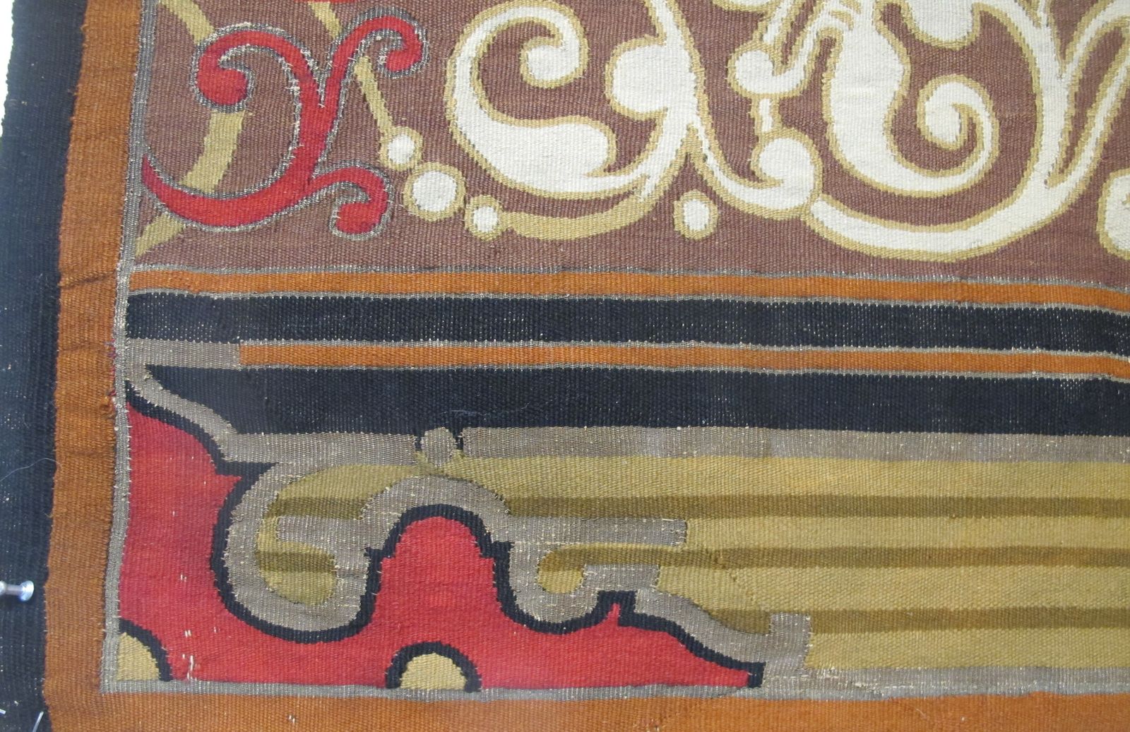 Art Fine European Wool Tapestry Panel, 3.32m X 0.96m photo