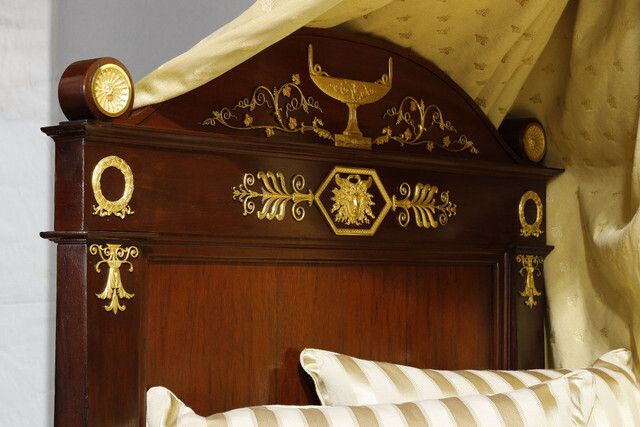 Empire Period Bed With Canopy, 1800s photo for sale