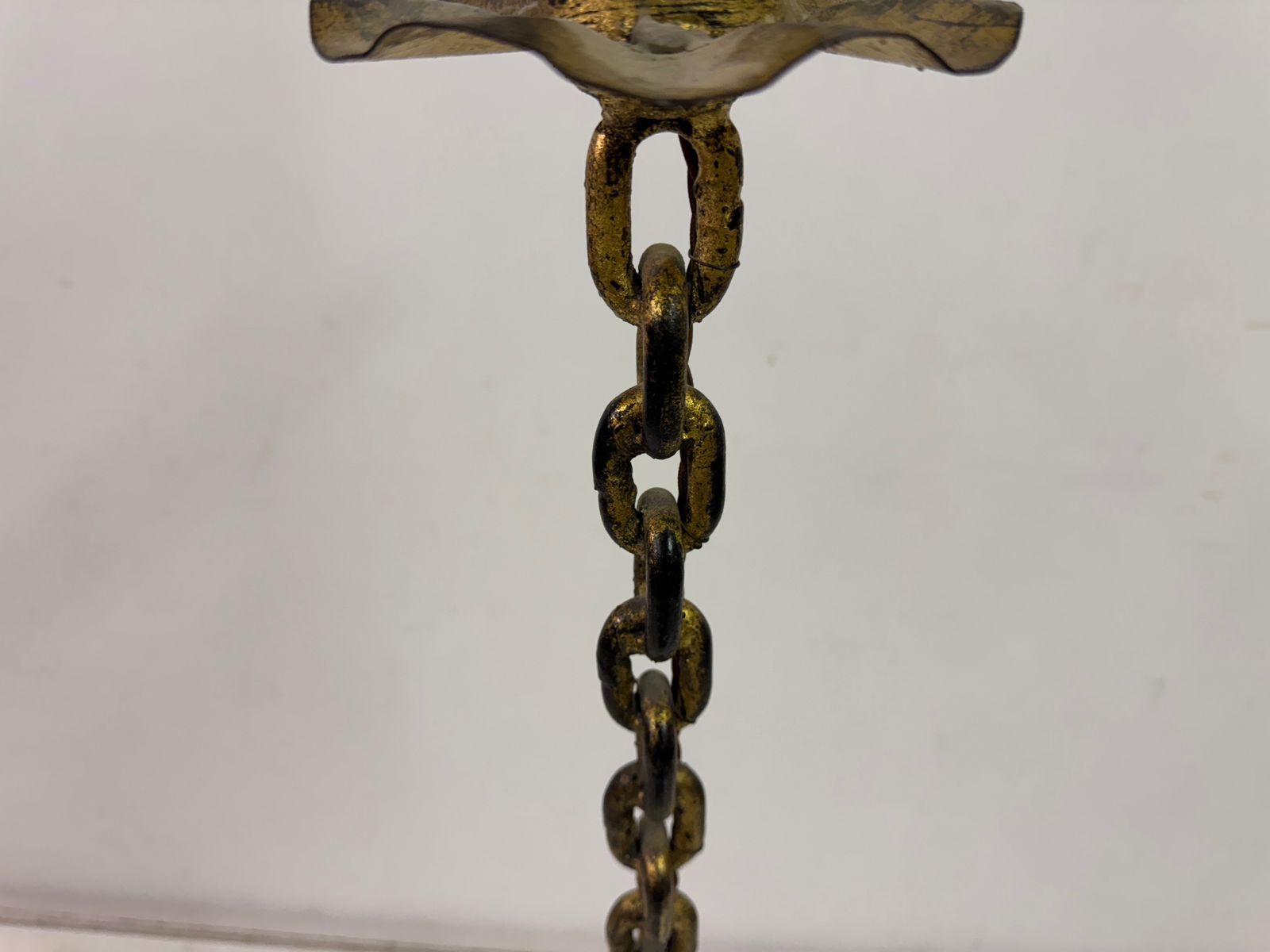 Gilt Metal Chain Link Floor Lamp In The Style Of Franz West photo 695.0