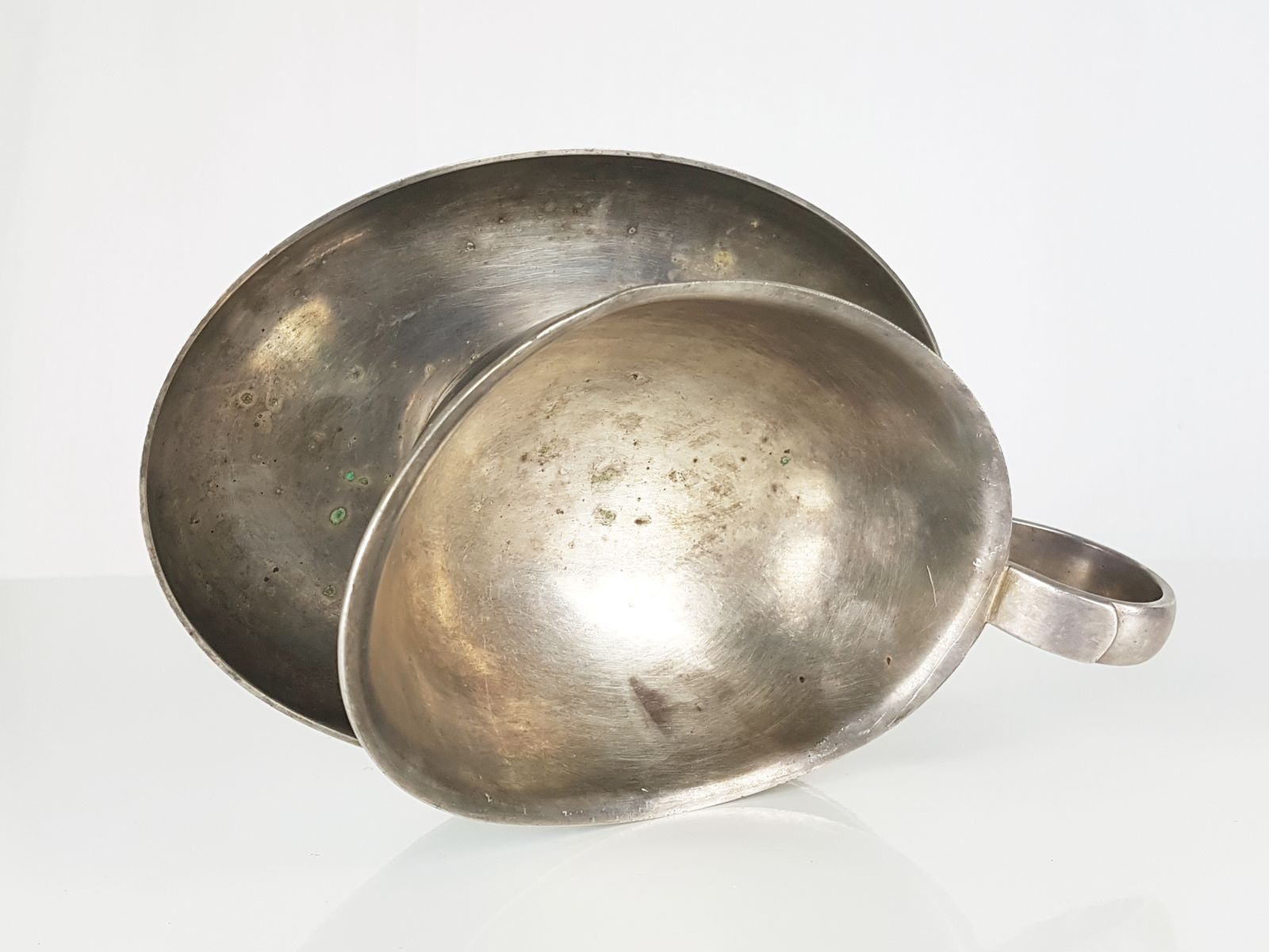 Home Decor Silver Plated Milk Jug And Gravy Boat By Gio Ponti For Calderoni, 1930s, Set Of 2 photo