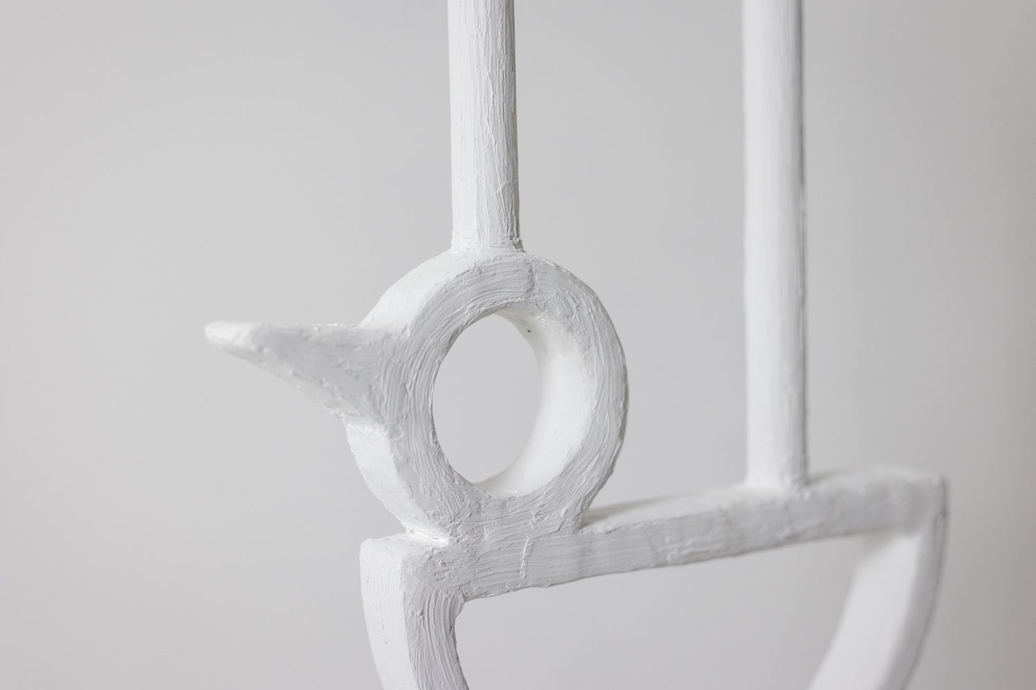 “Cui Cui” Lamp In Plaster. Work Of A French Artist In A Small Series. photo vinterior