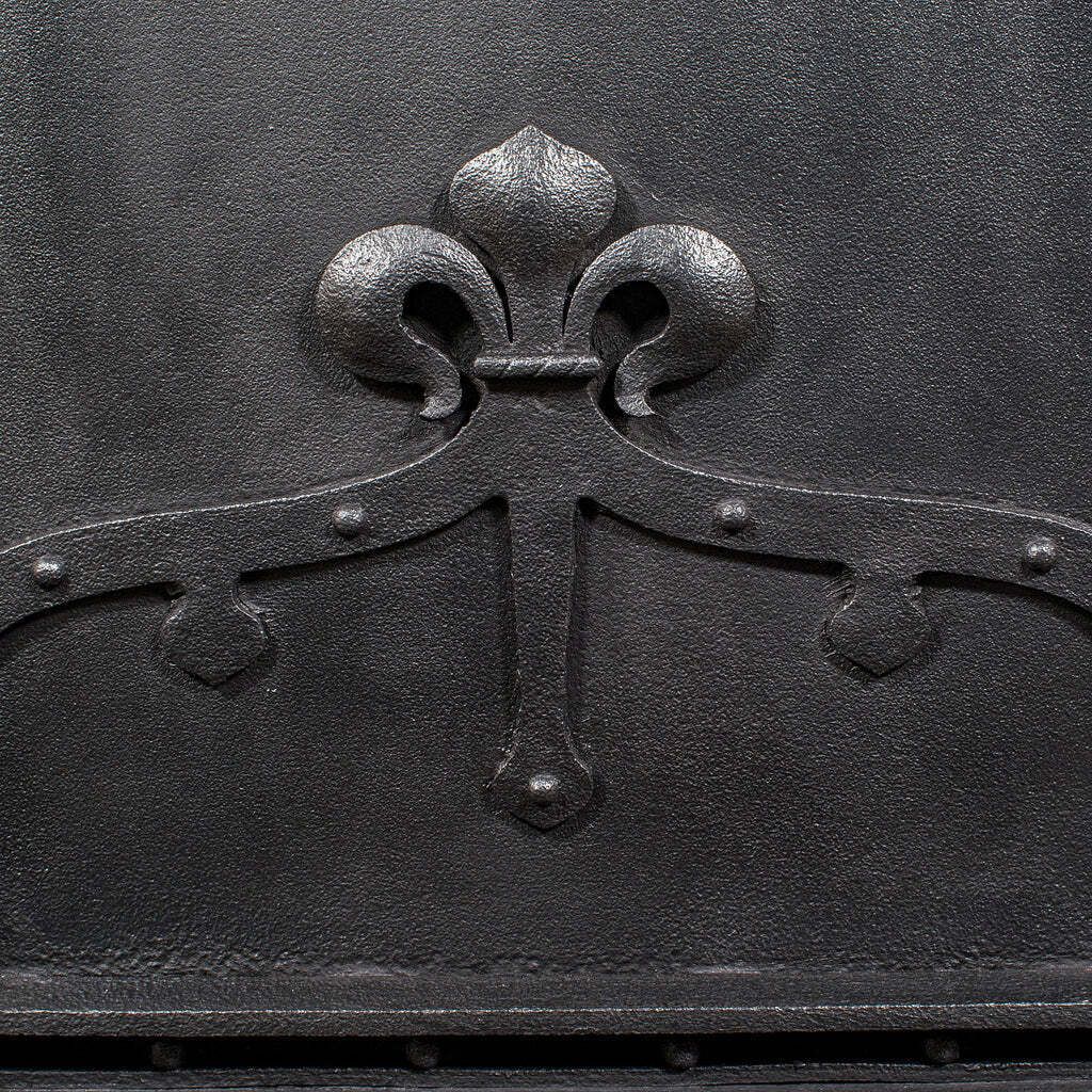 photo furniture Antique Open Hearth Fireplace, English, Fire Basket, Andirons, Victorian, C.1900