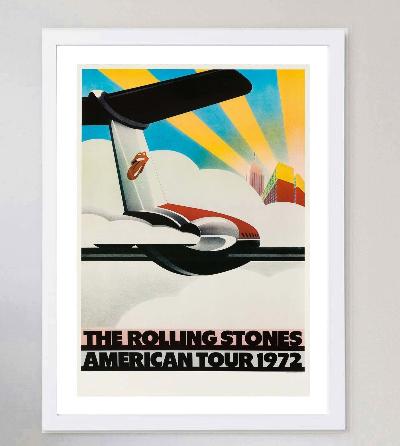 Rolling Stones   American Tour 1972 Original Vintage Poster photo for sale
