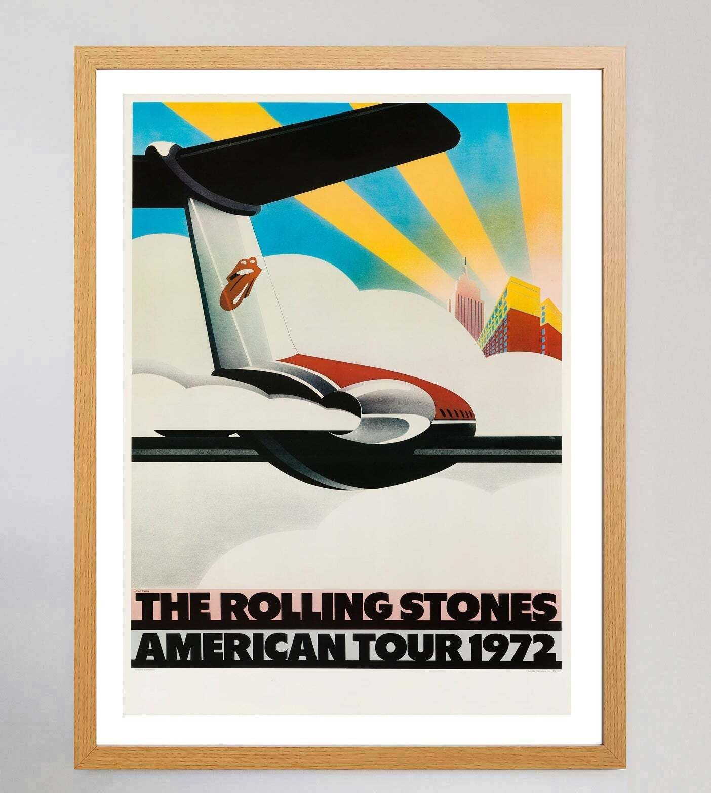 Rolling Stones   American Tour 1972 Original Vintage Poster photo Art