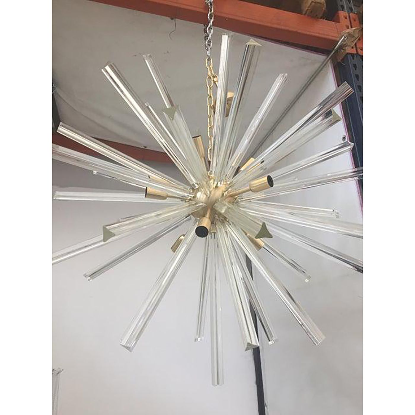 Contemporary Murano Style Glass Sputnik Chandelier photo Lighting