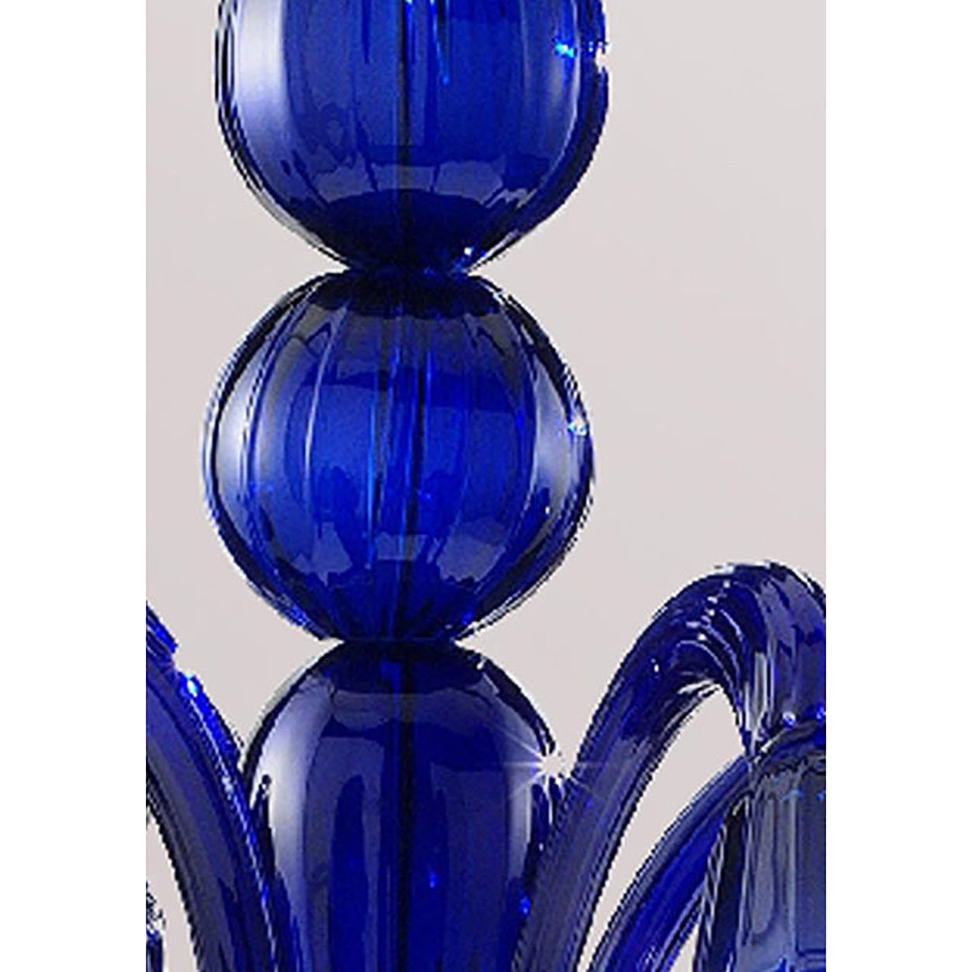 Contemporary Translucent Azzurre Murano Style Glass Chandelier photo Lighting