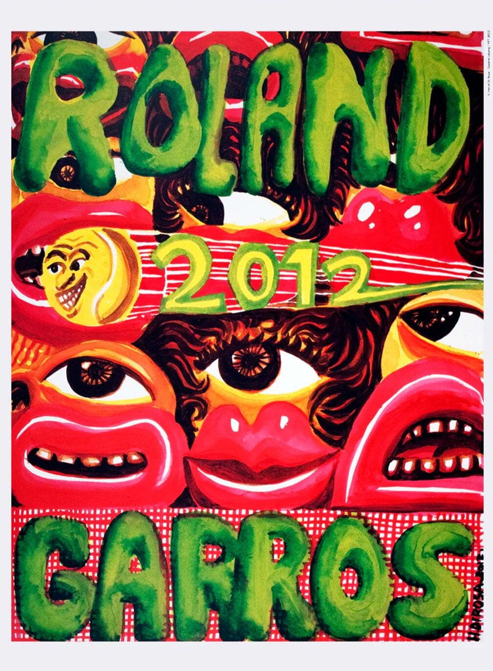 French Open Roland Garros 2012 Original Vintage Poster