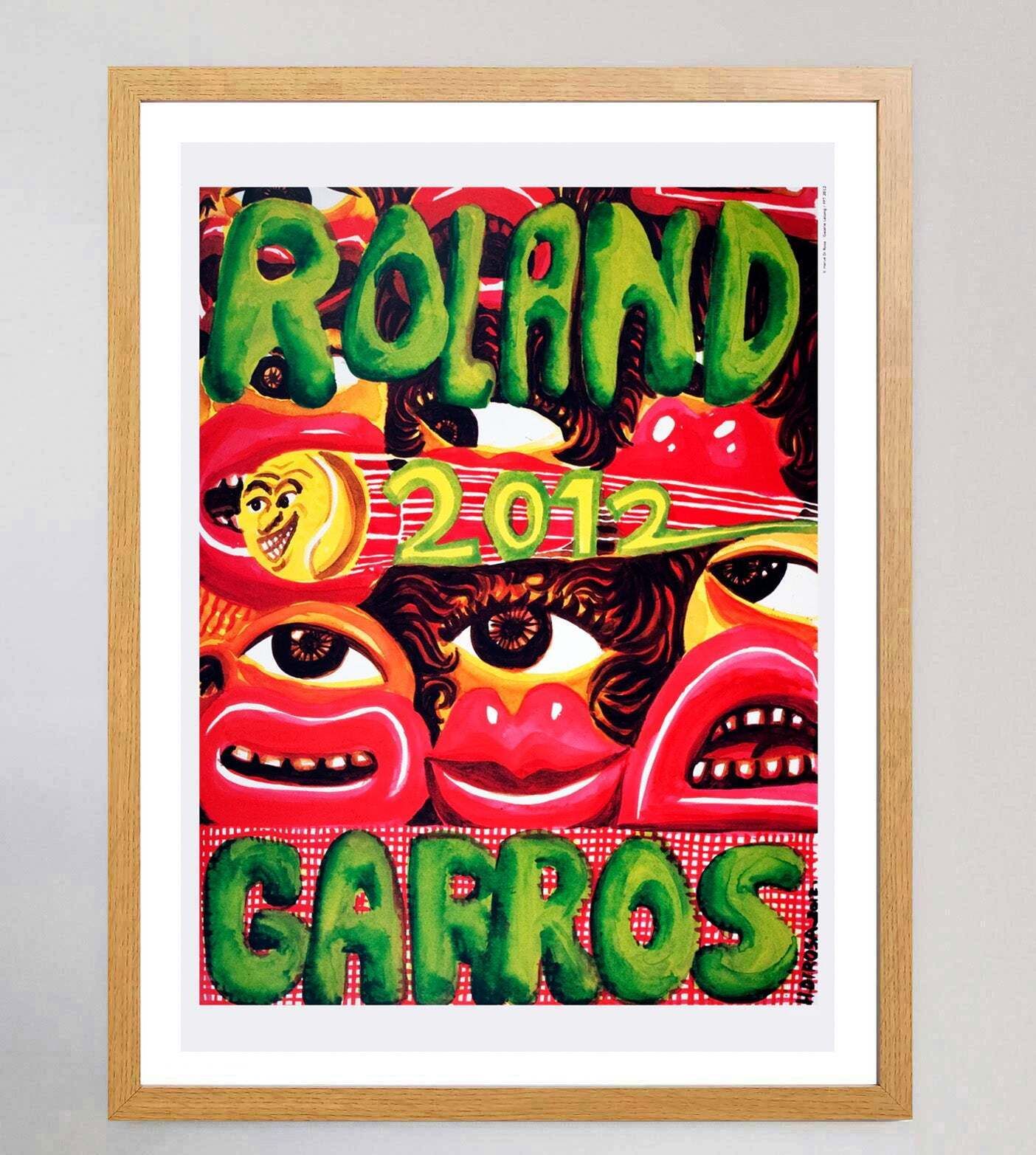 French Open Roland Garros 2012 Original Vintage Poster photo Art
