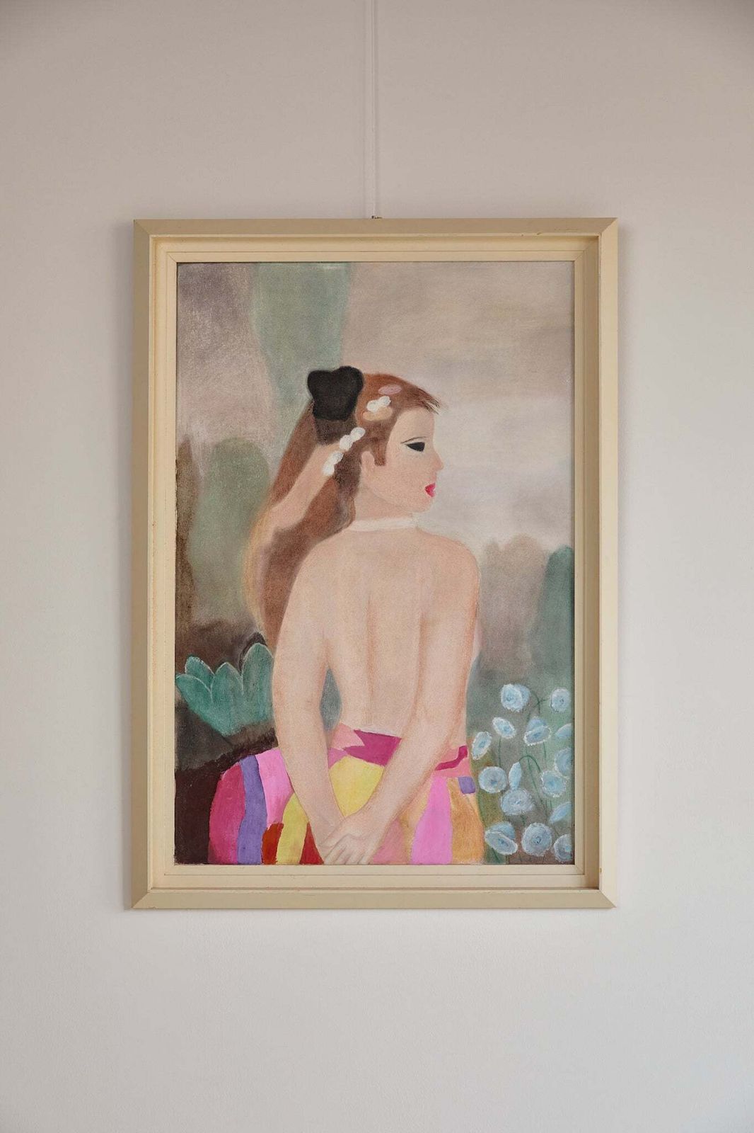 Marie Laurencin Inspired Girl With Colourful Skirt photo furniture