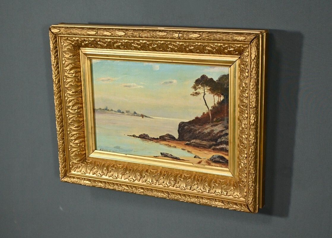 Oil Painting, Signed A.Derémy – 1902 photo for sale