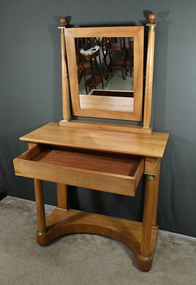 Solid Cherry Hairdresser, Empire Style   Early 19th photo Furniture