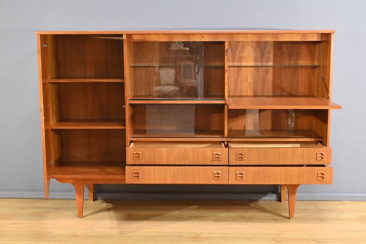 Scandinavian Buffet In Blond Teck 1970 photo Furniture