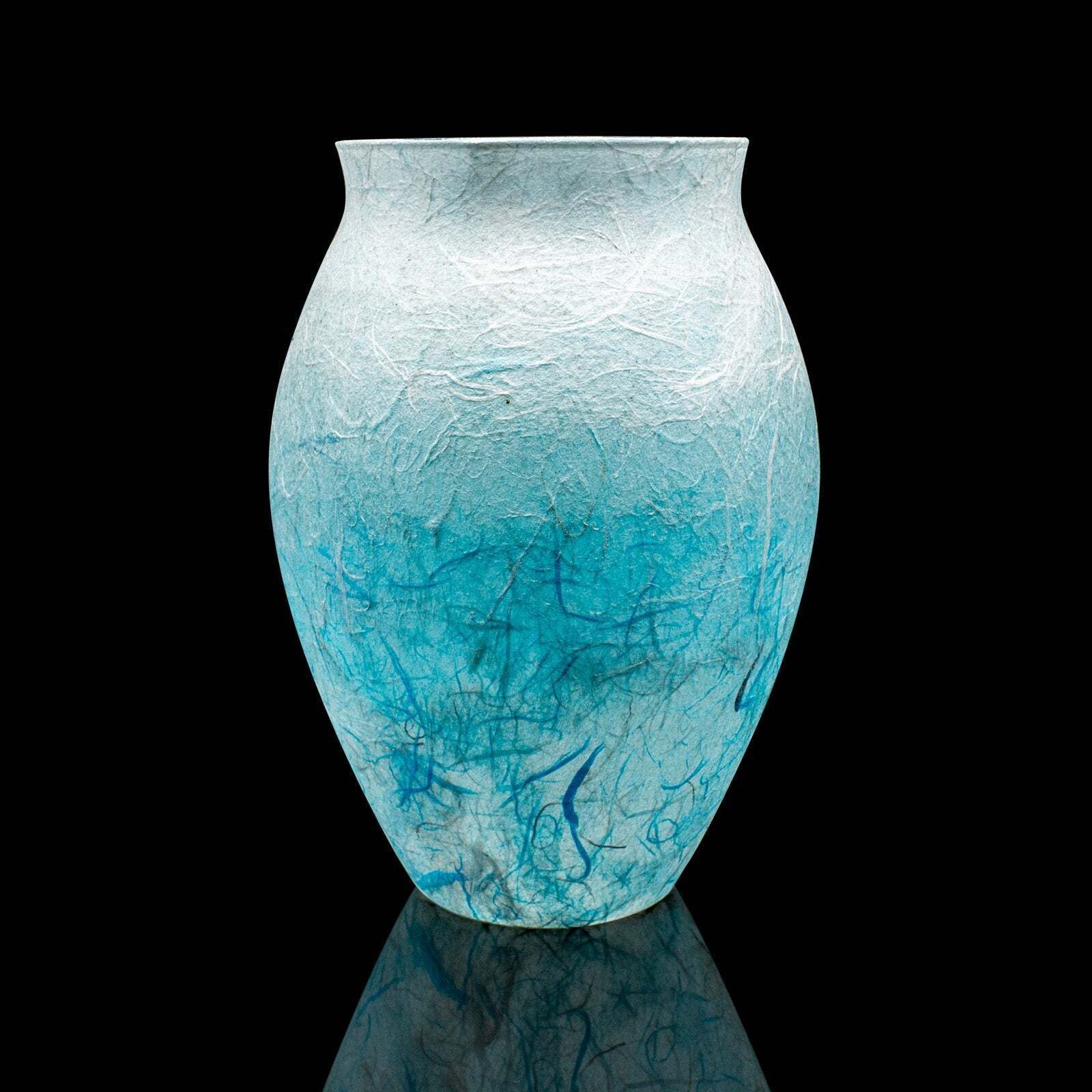 Contemporary Straw Silk Vase, English, Art Glass, Flower Urn, Millennium, Decor photo 281.0