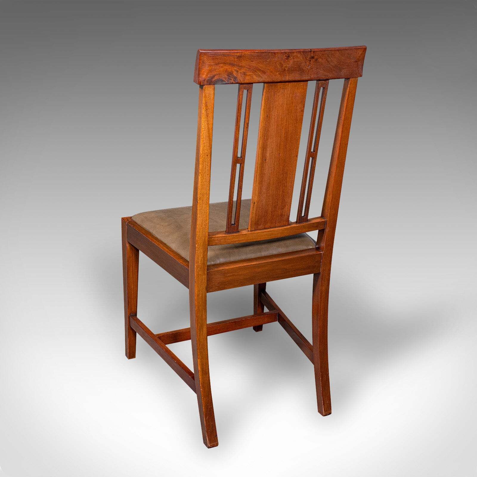 Set Of 6 Antique Dining Room Chairs, English Walnut, Suite, Shoolbred, Edwardian photo for sale