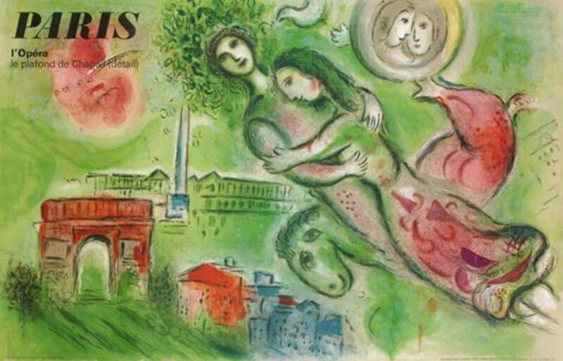 Marc Chagall Paris Opera Romeo & Juliet Original Vintage Poster, 1964