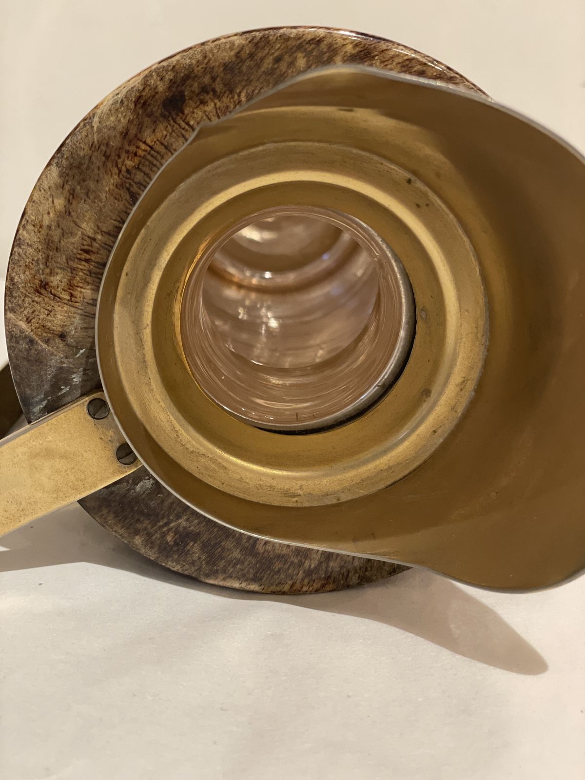Aldo Tura Flask Jug. Goat Skin. photo for sale
