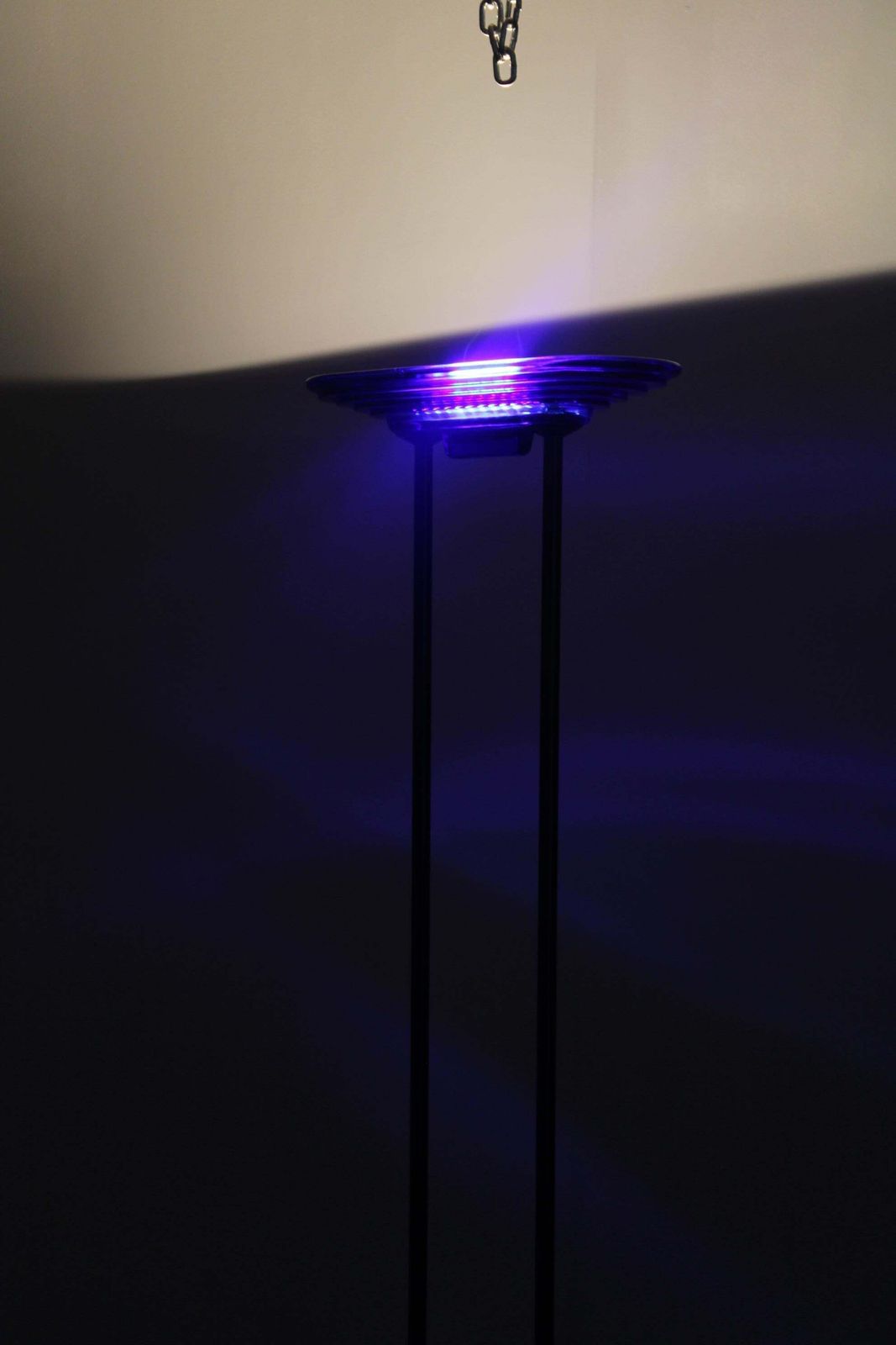 409.0 1970s Halogen Floor Lamp With Glass Shade , Europe photo