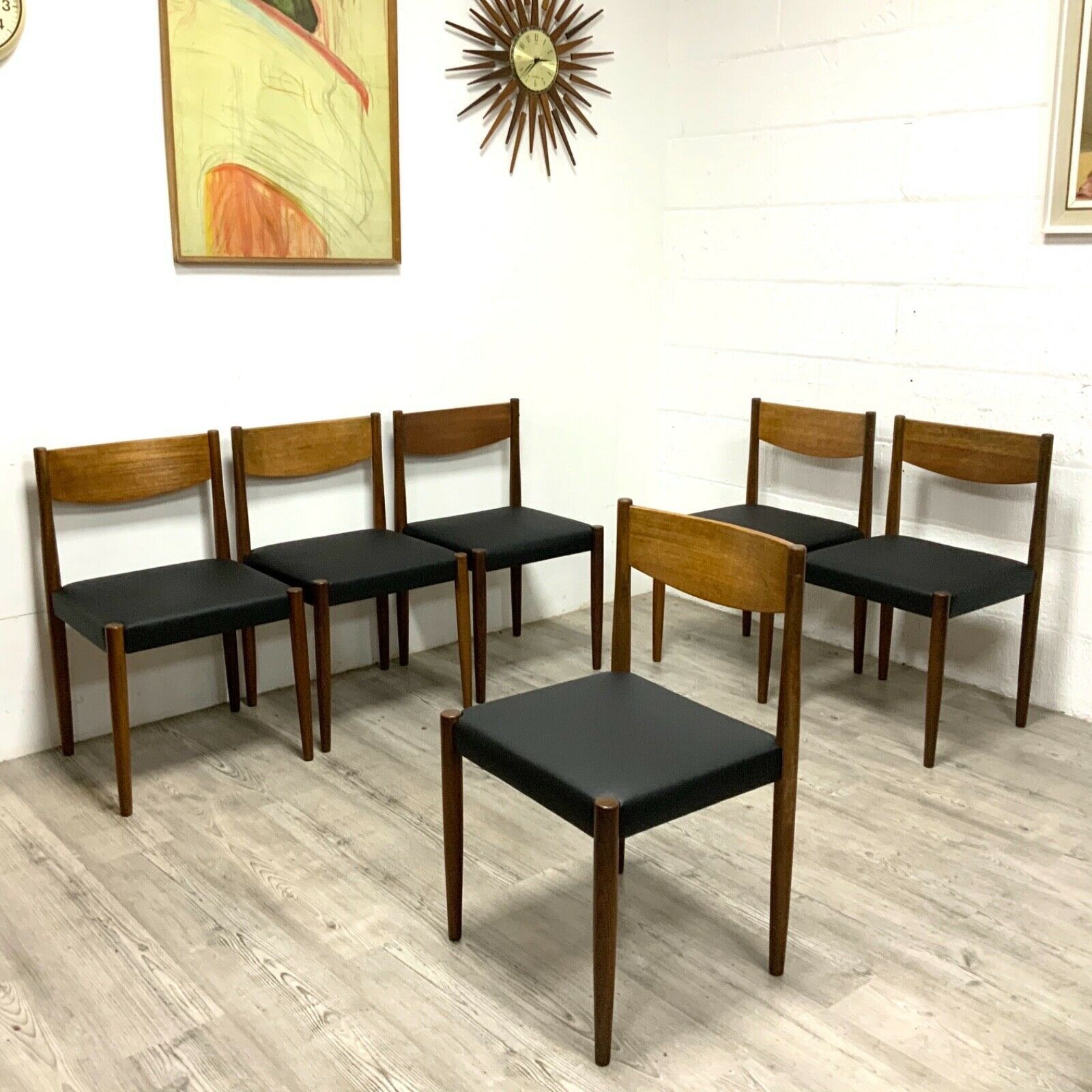 A Set Of 6 (Six) Poul Volther For Frem Rojle Danish Dining Chairs /2