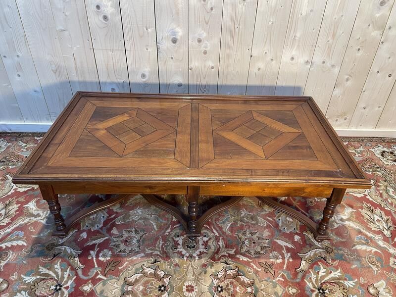 Table Basse Louis XIII Marqueté