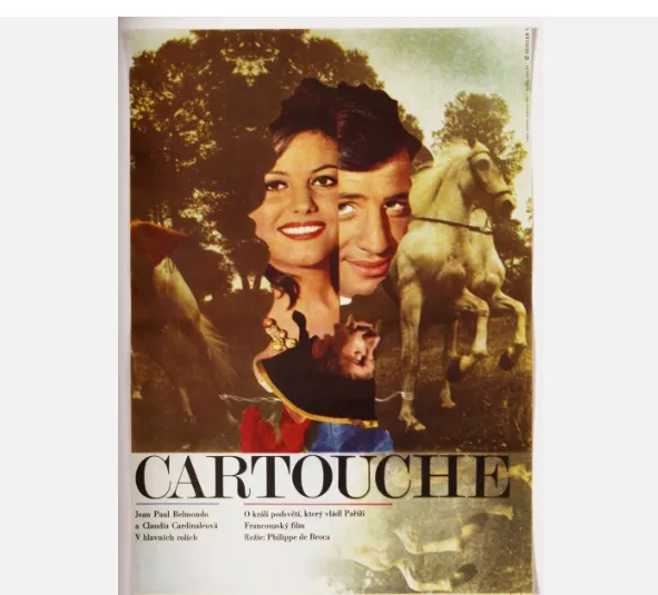 127.0 Jean Paul Belmondo Collection 4 X Movie Posters Original Czech Poster Design photo