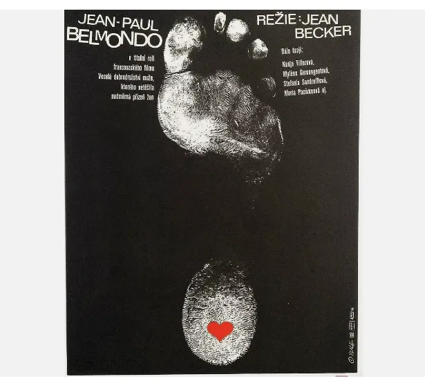 Jean Paul Belmondo Collection 4 X Movie Posters Original Czech Poster Art Vol.2 photo Art