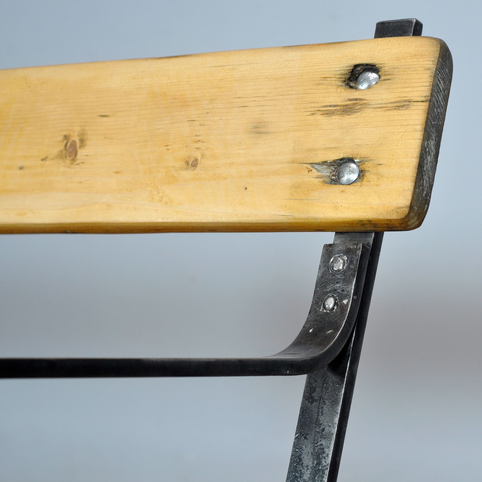 photo for sale Riveted Iron Park Bench, 1920’s