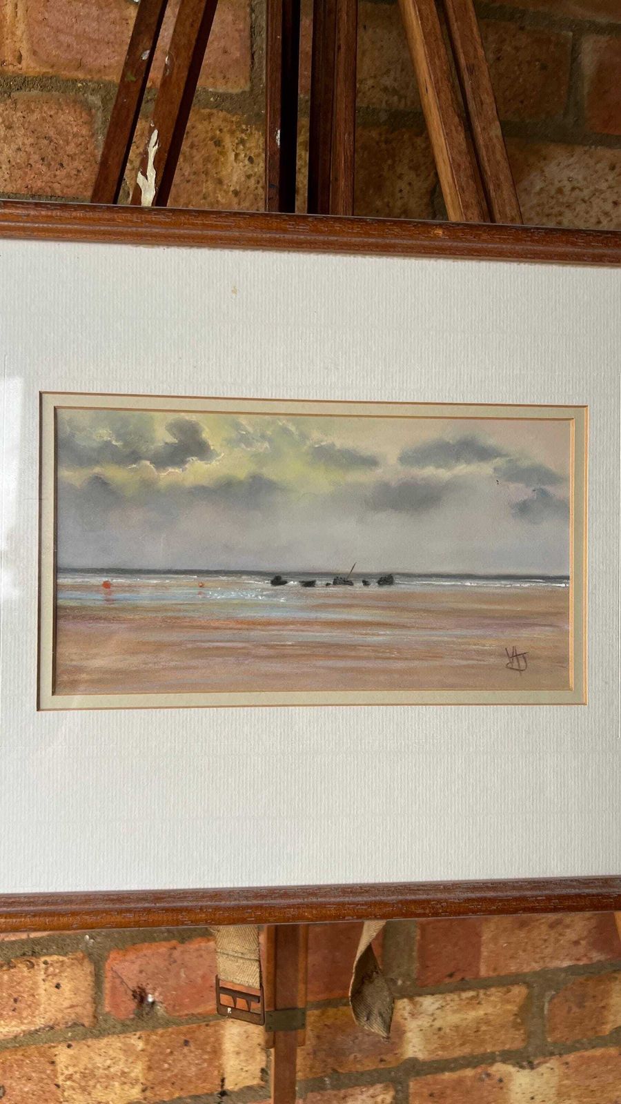 Signed Watercolour Painting Of The Wreck In Brancaster, Norfolk – Nautical And Military Collectible photo furniture