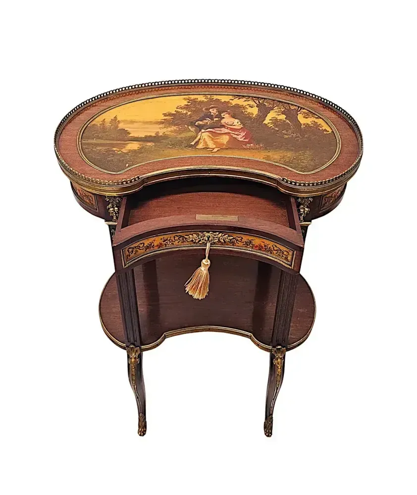 A Very Rare 19th Century Vernis Martin Lamp Or Occasional Table photo buy