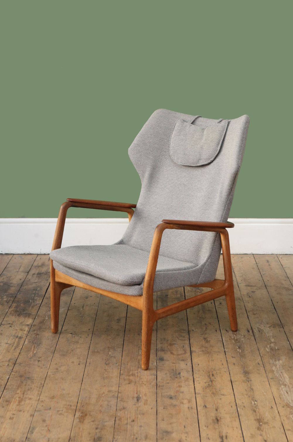 Aksel Bender Madsen Wingback Lounge Chair For Bovenkamp, 1950s photo vintage