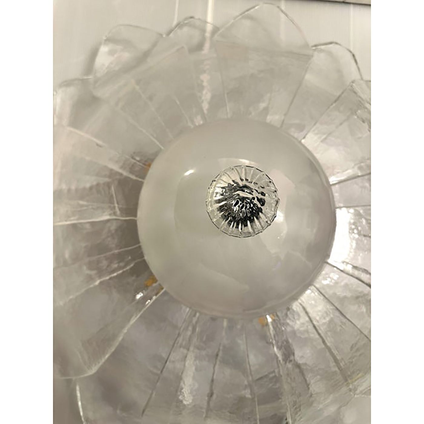Murano Style Glass Sputnik Chandelier Flush Mount, Mazzega Zuccheri Venini Barovier Style photo Lighting