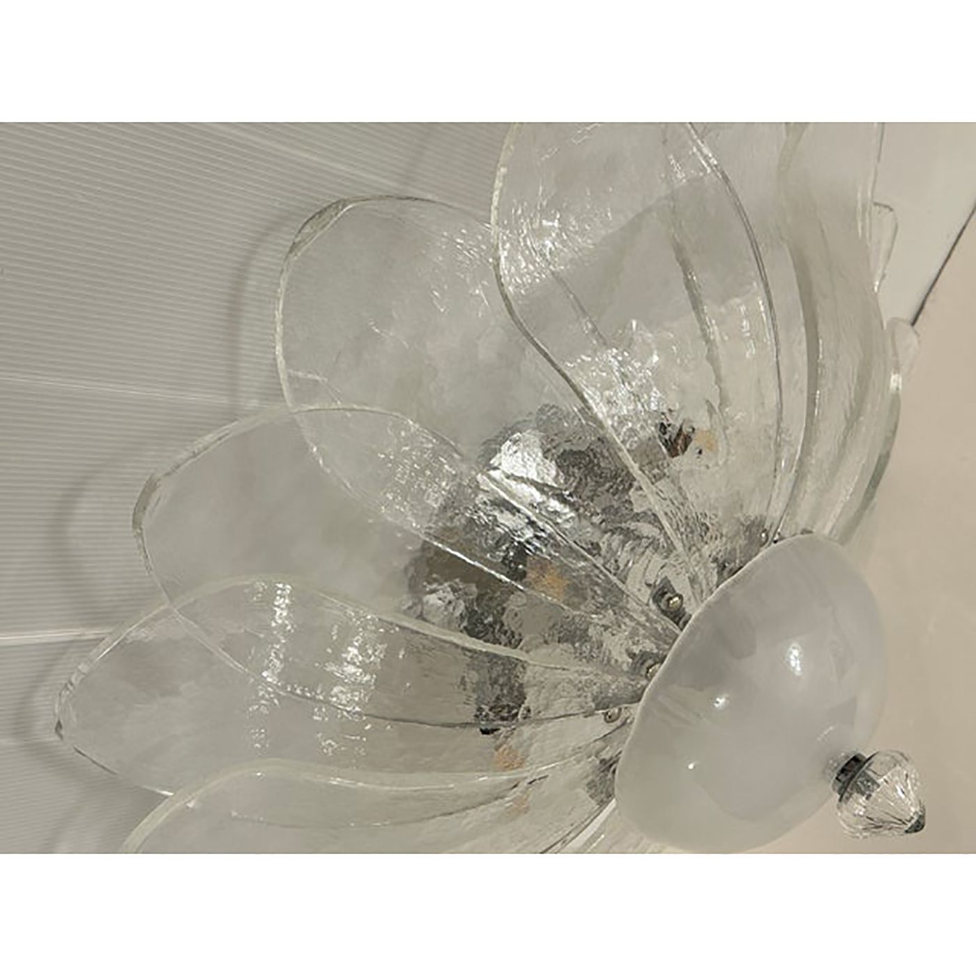 photo for sale Murano Style Glass Sputnik Chandelier Flush Mount, Mazzega Zuccheri Venini Barovier Style