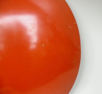 8243.3 Extraordinary Orange And Light Beige Outdoor Mushroom Lamp From Bega, 1950s photo