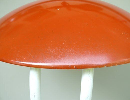 photo buy Extraordinary Orange And Light Beige Outdoor Mushroom Lamp From Bega, 1950s