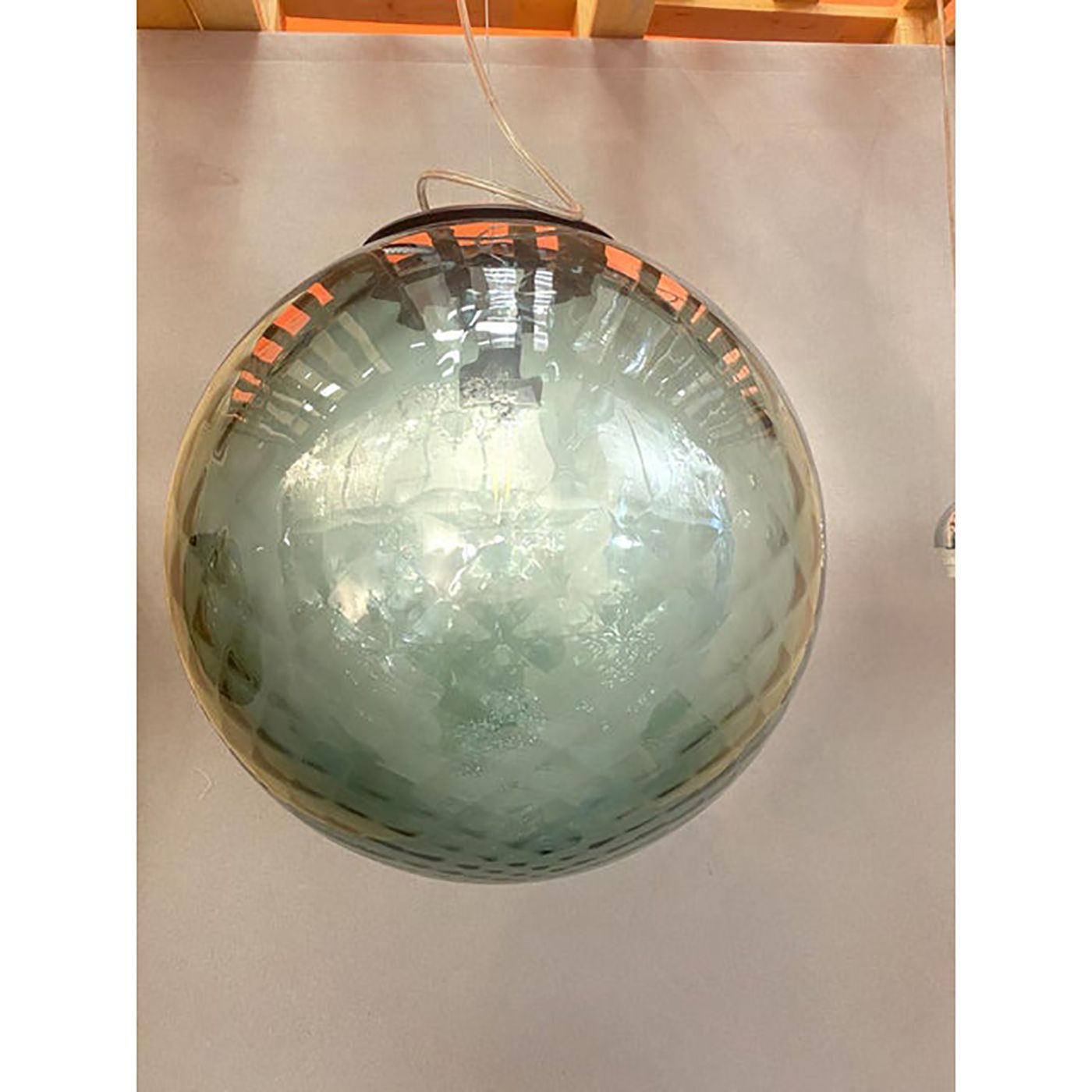 Contemporary Murano Style Balloton Fume' Color Pendant photo Lighting