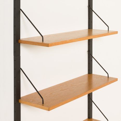 Scandinavian Modular Oak Shelving System, 1960s photo vinterior