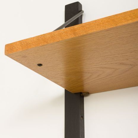 photo furniture Scandinavian Modular Oak Shelving System, 1960s