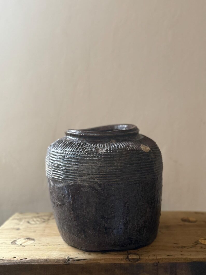 Antique Chinese Glazed Rice Wine Pot