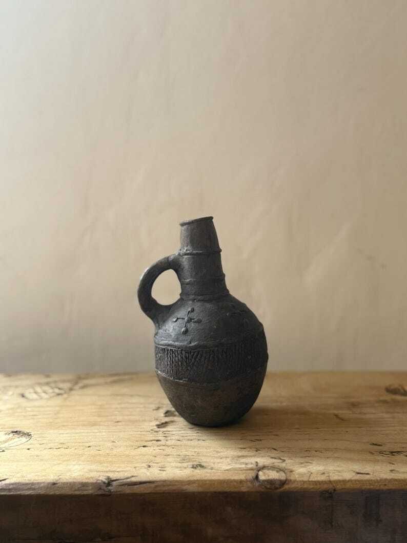 Antique Belgian Congo Vessel, 1900s photo for sale