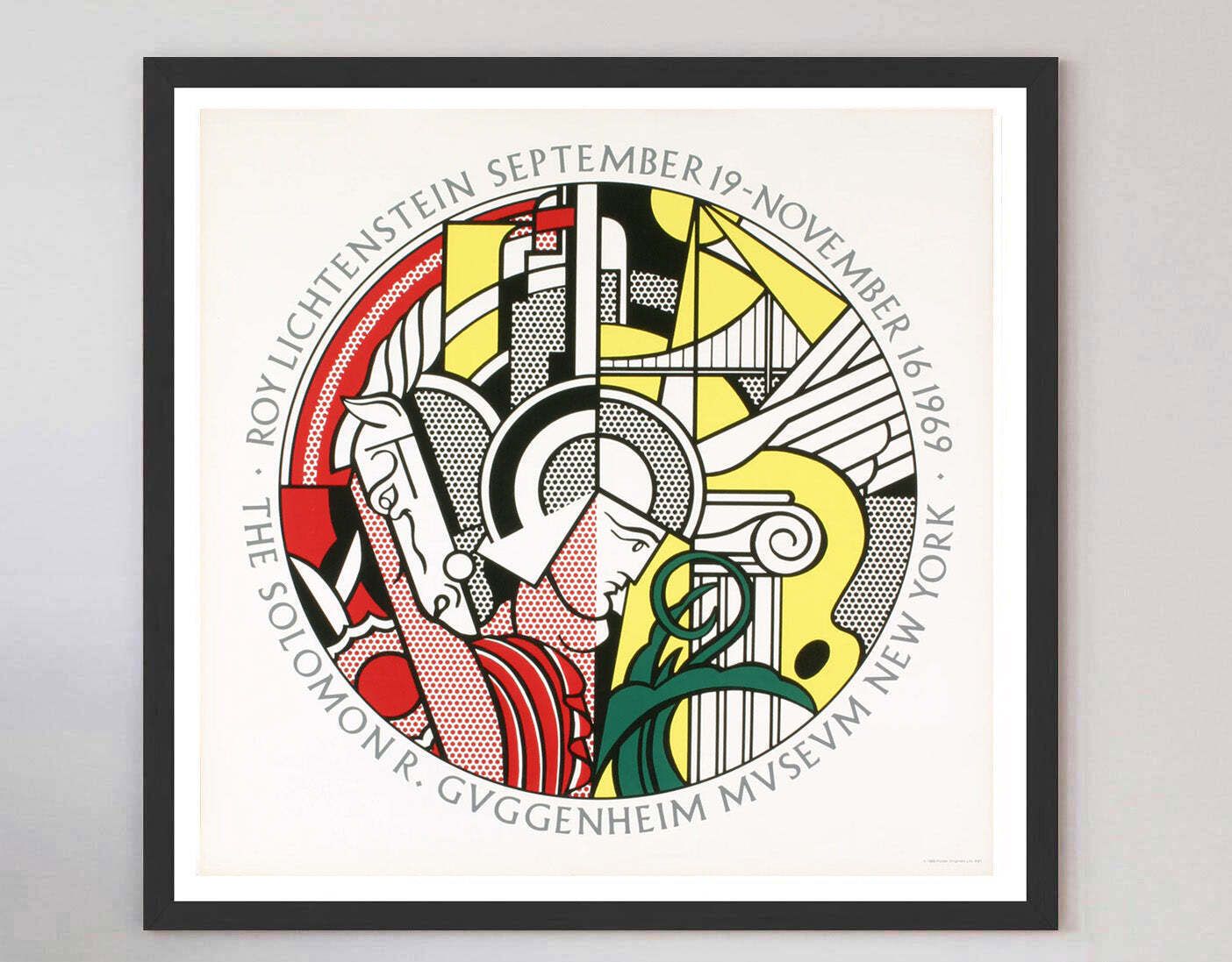 Roy Lichtenstein   Solomon R. Guggenheim Museum Original Vintage Poster photo furniture