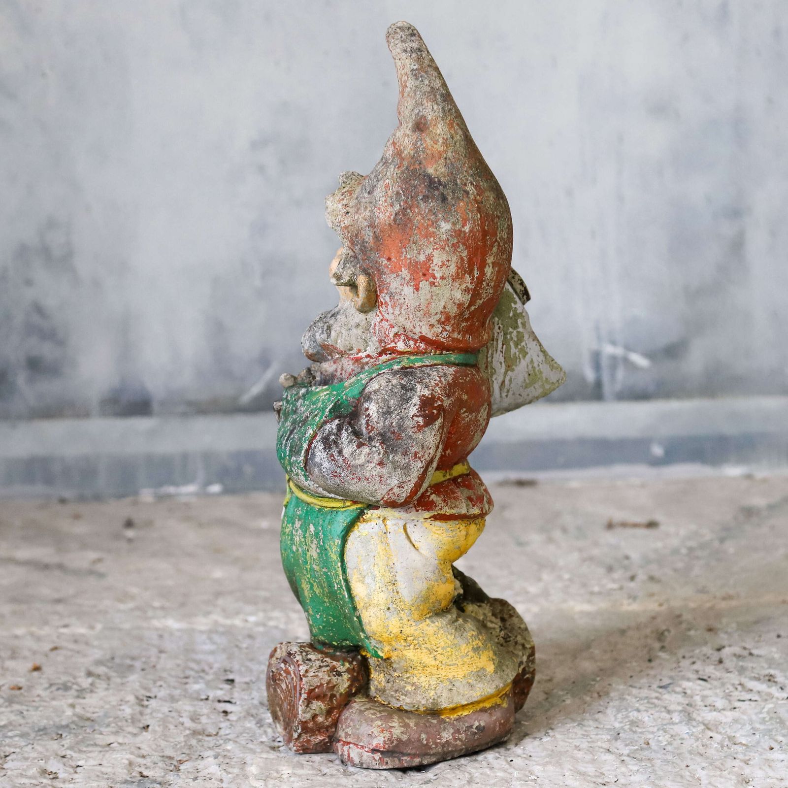 Mid Century Concrete Woodsman Lumberjack Garden Gnome photo 325.0