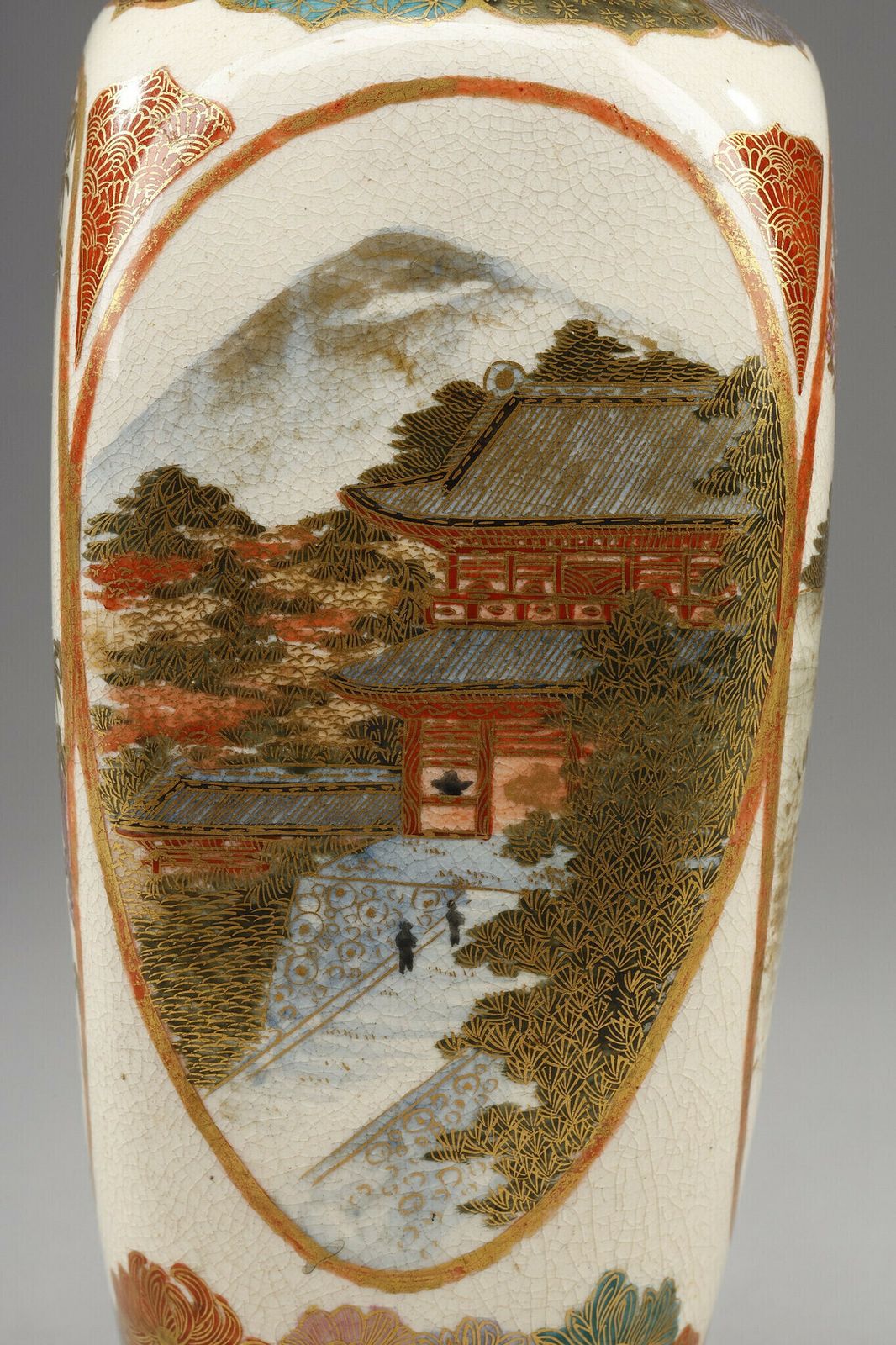 Small Satsuma Porcelain Vase From Japan, Meiji Period (1868 1912). photo buy